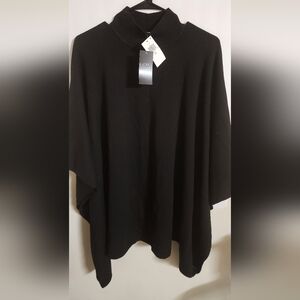 Ralph Lauren Black Poncho Sweater